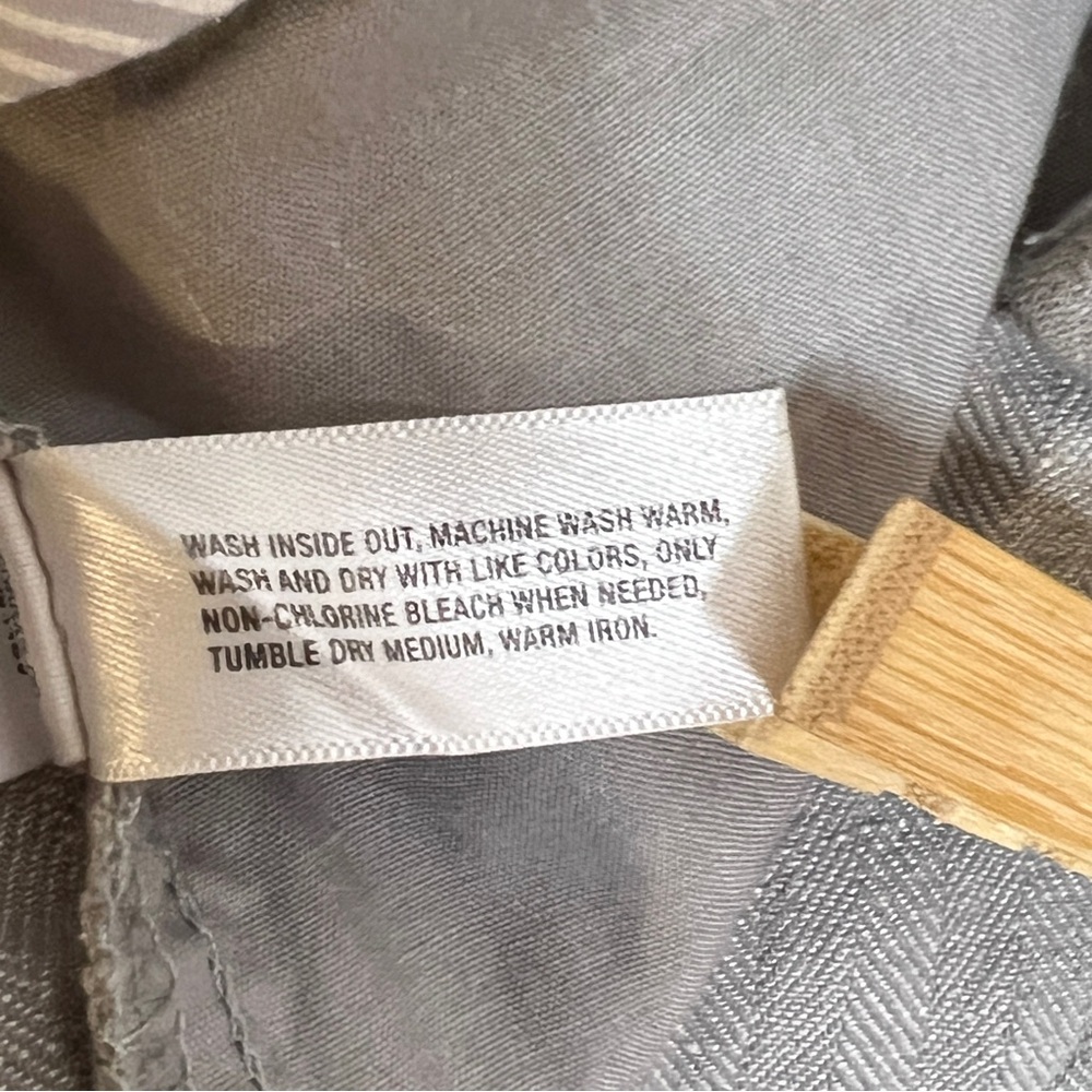 GAP Hip Slung fit Light Linen Khaki Beige Pants - Picture 12 of 16